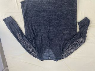 Jersey Chicoree gris con perlas talla L