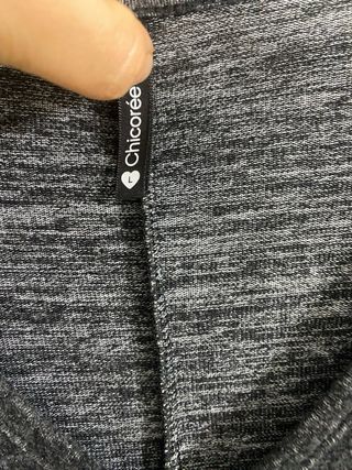 Jersey Chicoree gris con perlas talla L