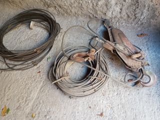 Tractel con cable de acero y accesorio