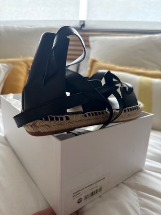 Sandalia romana piel espartaña 36