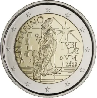 2 Coincard 2025 San Marino 2€  Conmemorativa