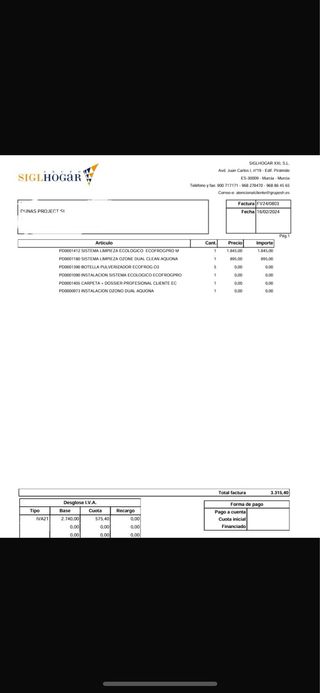 Máquina con Sistema de limpieza/desinfección Ozono