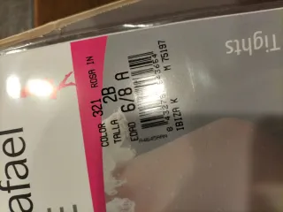 Lote pantys  niña plumetti rosa. De la 16 a la 4