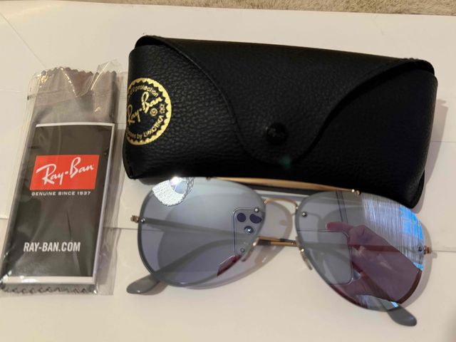 NOVOS Óculos Ray Ban RB3584N Blaze Aviator Azul