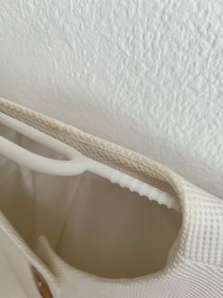 Abrigo blanco roto talla M