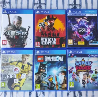 Lote 6 juegos PS4