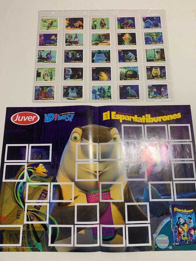 Colección Cromos Juver Espantatiburones Completa