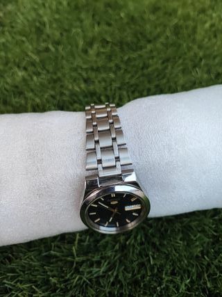 Reloj Seiko 5 Automático Azul Dorado