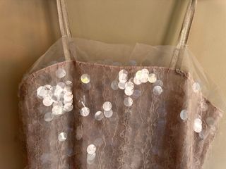 Abito da sera con paillettes rosa Taglia M