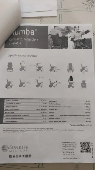 Silla de Ruedas Eléctrica QUICKIE RUMBA Plegable