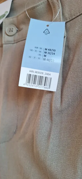 Pantalones cargo beige