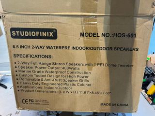 Altavoces Bluetooth STUDIOFINIX 6.5 Negro