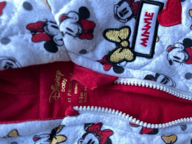 Body Minnie Mouse 0-3 meses