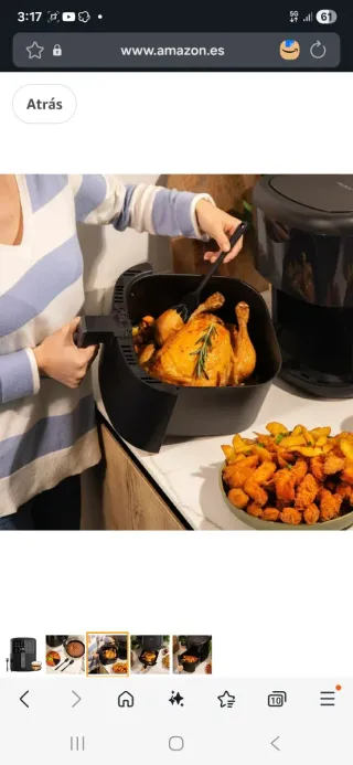 Cecotec Freidora Aire 6L Bombastik 6000