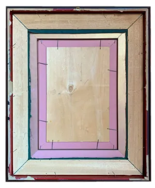 Quadro Casolare Olio con Cornice Vintage