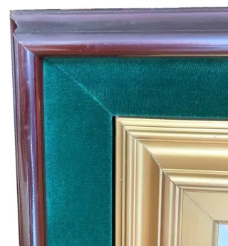 Quadro Casolare Olio con Cornice Vintage