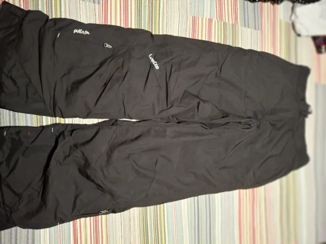 Pantalón esquí mujer WEDZE impermeable color negro