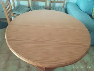Mesa extensible madera maciza