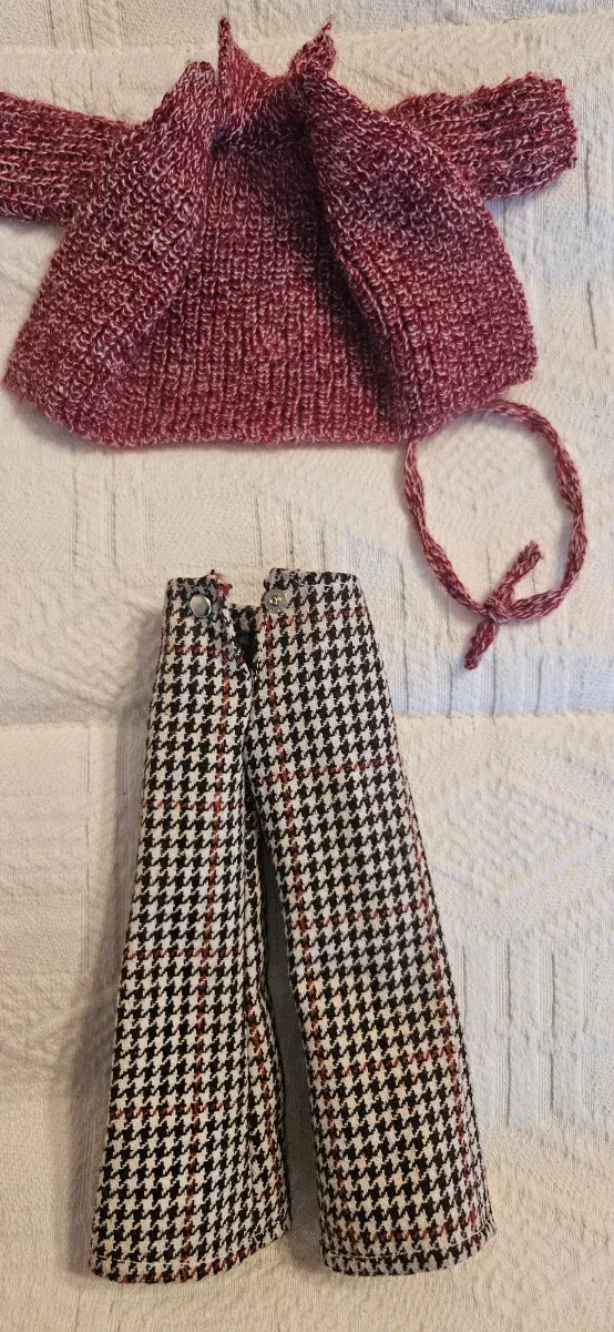 Traje de chaqueta y pantalón de la muñeca Fanny