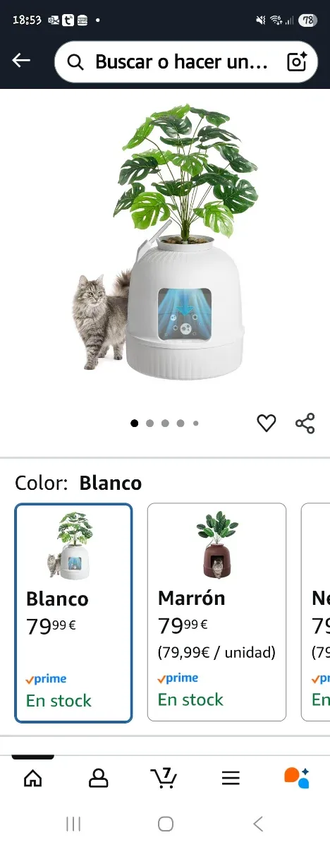 Arenero para gatos diseño moderno