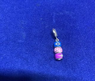 Charm Ojo Mano Suerte pulsera Pandora collar plata