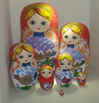 Set 7 Matrioske originali russe