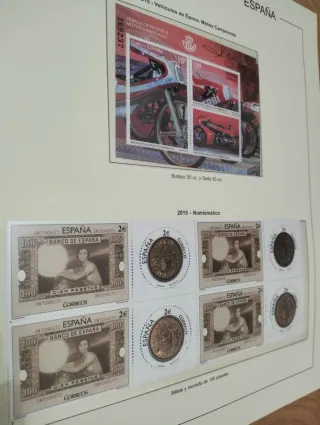 COLLEZIONE DI FRANCOBOLLI DELLA SPAGNA - ALBUM EDIFIL 2015 E 2016