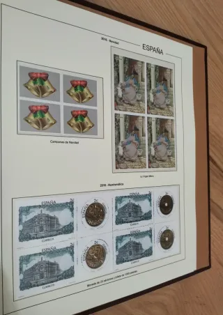 COLLEZIONE DI FRANCOBOLLI DELLA SPAGNA - ALBUM EDIFIL 2015 E 2016