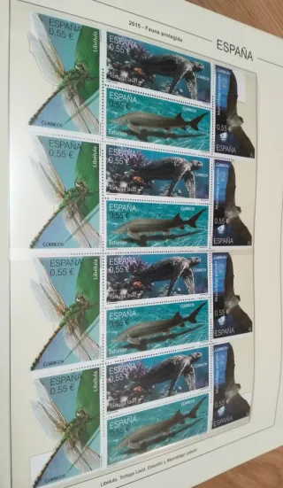 COLLEZIONE DI FRANCOBOLLI DELLA SPAGNA - ALBUM EDIFIL 2015 E 2016
