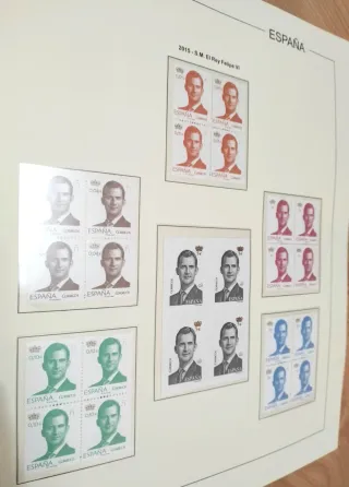 COLLEZIONE DI FRANCOBOLLI DELLA SPAGNA - ALBUM EDIFIL 2015 E 2016