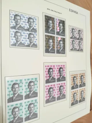 COLLEZIONE DI FRANCOBOLLI DELLA SPAGNA - ALBUM EDIFIL 2015 E 2016