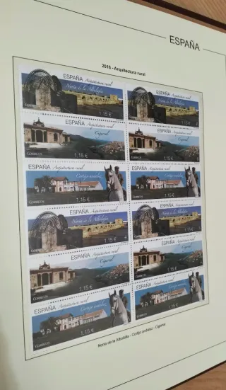 COLLEZIONE DI FRANCOBOLLI DELLA SPAGNA - ALBUM EDIFIL 2015 E 2016