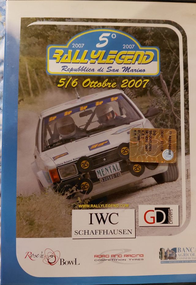 DVD Rallye Rallye Legend 2007 San Marino