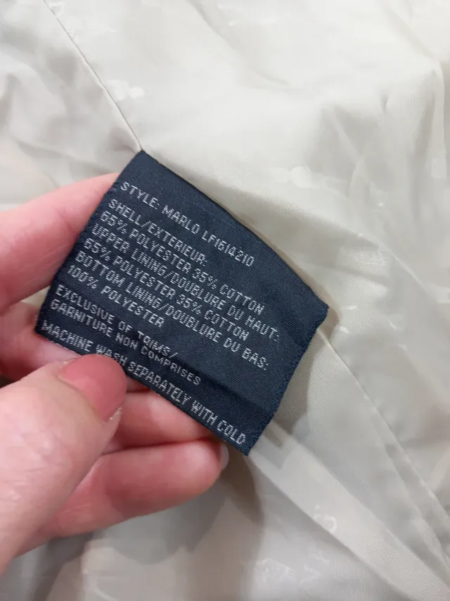 Chaqueta London Fog Talla L Beige Floral