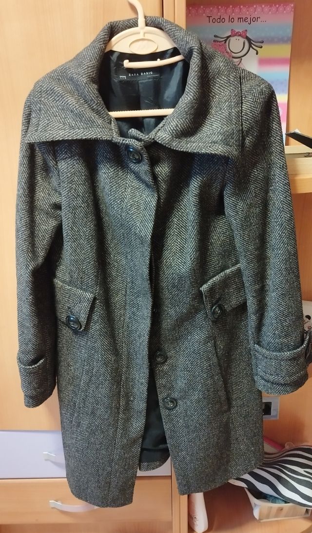 Abrigo Zara Gris
