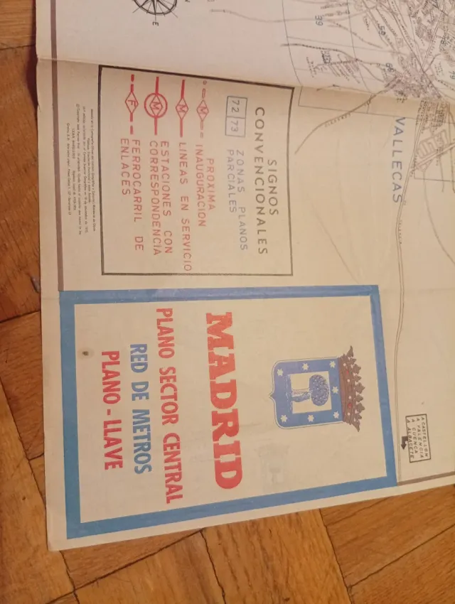 Plano Metro Madrid Sector Central