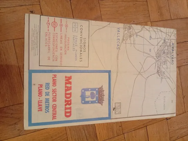 Plano Metro Madrid Sector Central