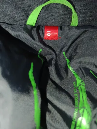 Chaqueta de esquí Spyder verde y negra