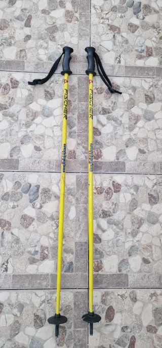 Bastones de esquí Fischer amarillos