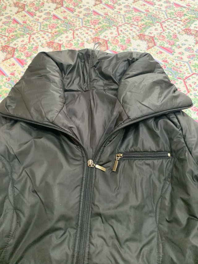 Piumino donna lungo nero