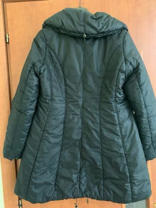 Piumino donna lungo nero