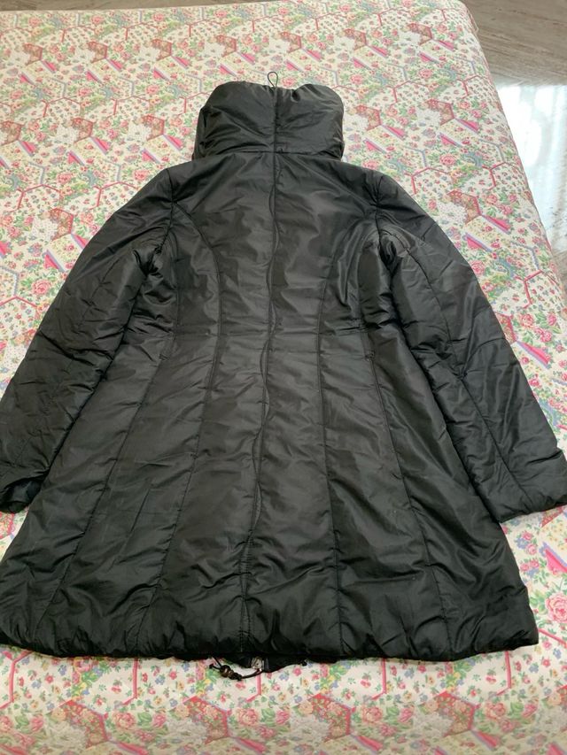 Piumino donna lungo nero