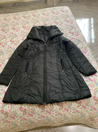 Piumino donna lungo nero