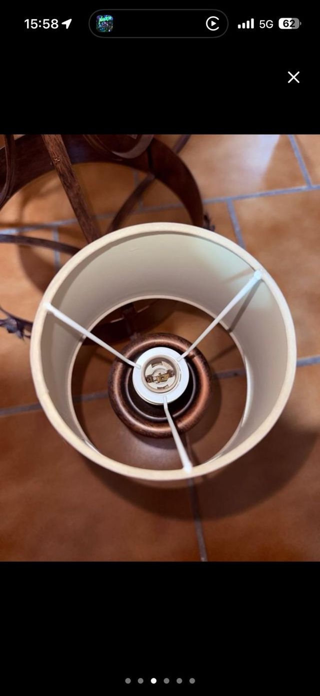 Lámpara de techo rústica/vintage