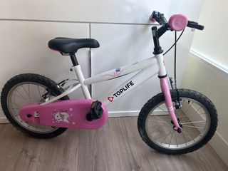 Bicicleta 16” niña con ruedines