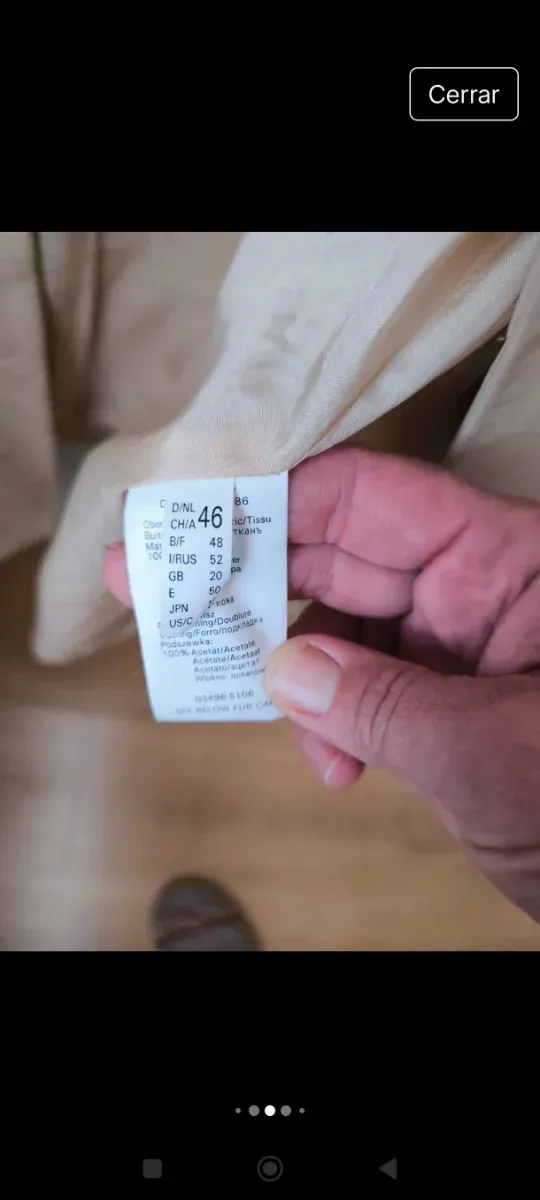 Chaqueta de cuero Gerry Weber beige mujer