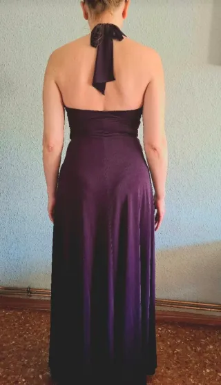 Vestido largo morado para invitada