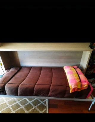 URGE Habitación cama abatible vertical y estanterí