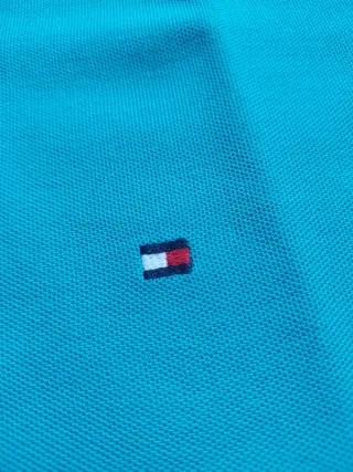 Polo Tommy Hilfiger Turquesa Vintage