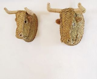 Cabeza de Toro Decorativa de Esparto